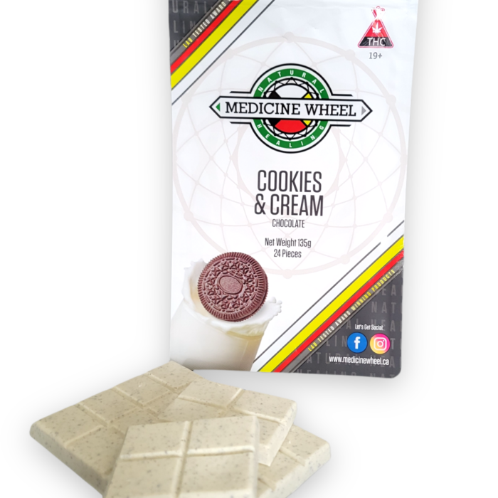 Medicine Wheel Cookies N Cream Chocolate Bar