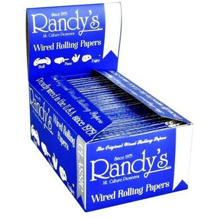 Randy’s Blue1 1/4 Wired Rolling Papers