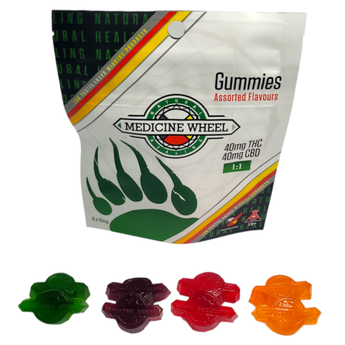 *NEW* Medicine Wheel 1:1 (RSO/CBD) Gummies 80mg
